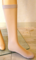 シルク ショートストッキング　ミルクベージュ