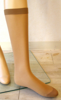 シルク ショートストッキング　ライトモカ